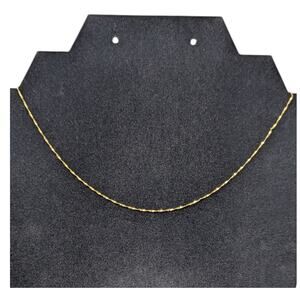 14K Italy Yellow Gold Diamond-Cut Rope Chain Necklace – 18", 0.99g